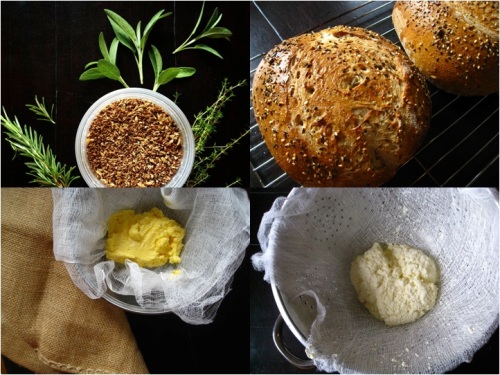 Whole Wheat & Spent Grain Bread + Two Best Friends: Butter & RIcotta